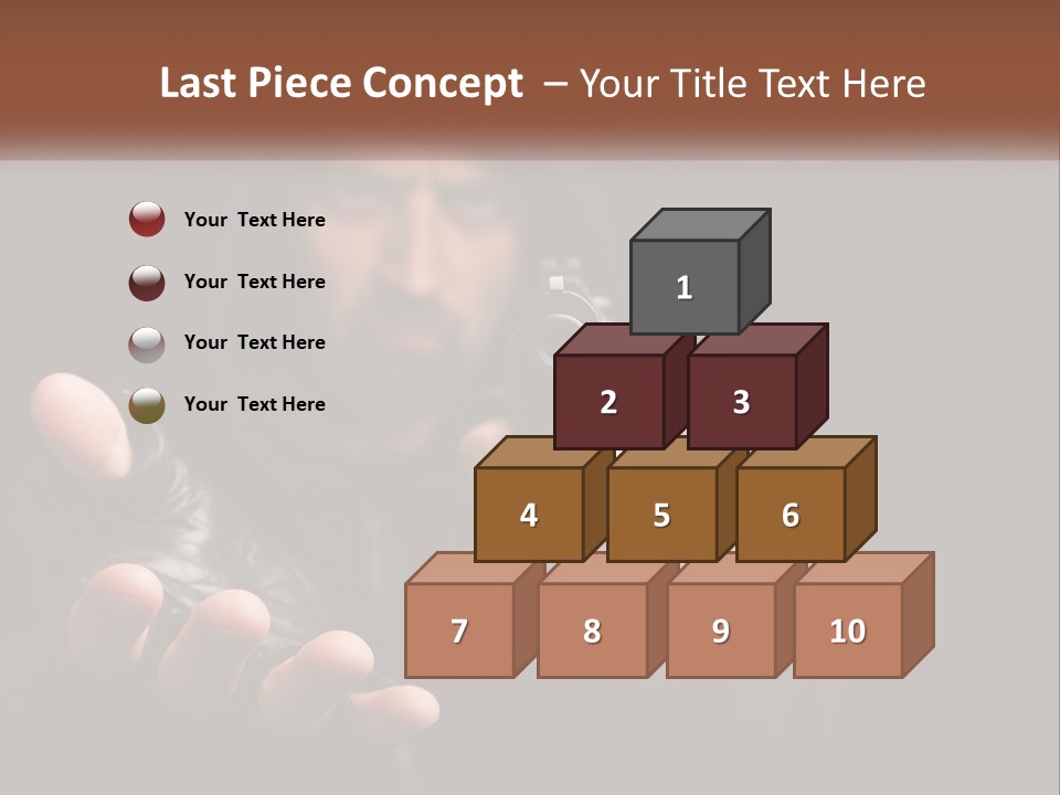 Man With A Gun. Money Or Life PowerPoint Template