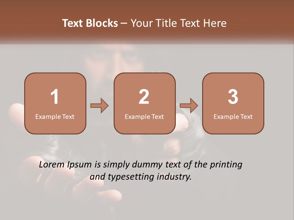 Man With A Gun. Money Or Life PowerPoint Template