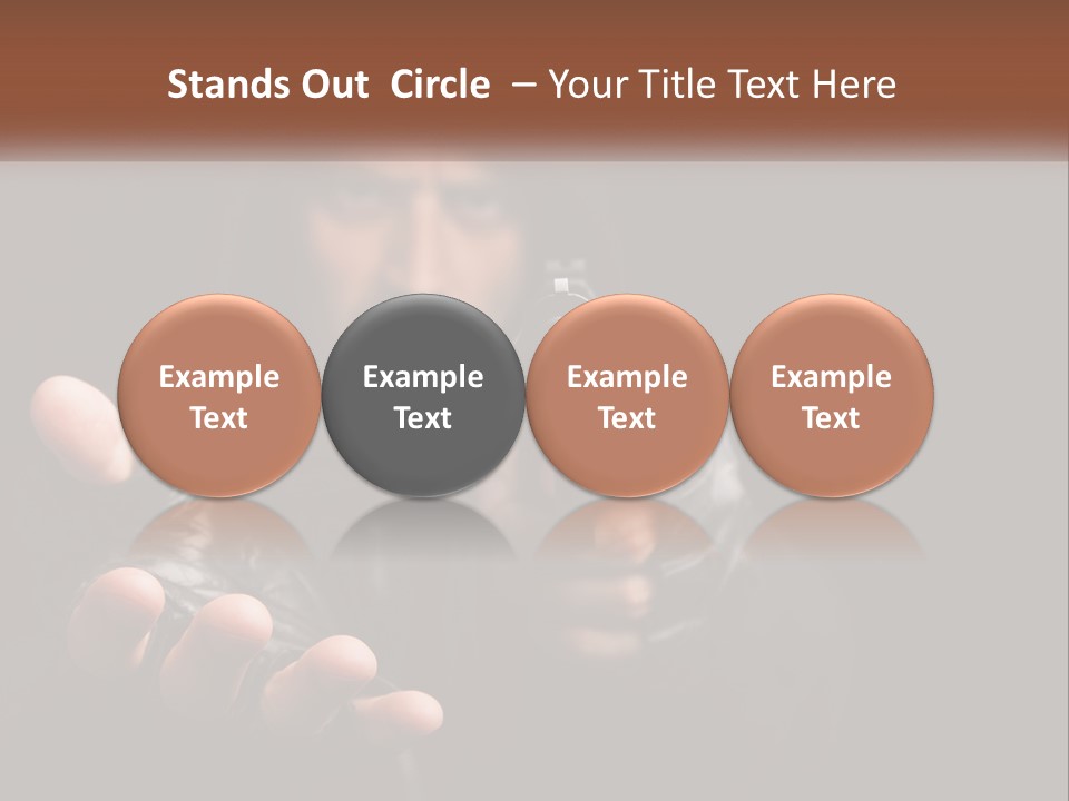 Man With A Gun. Money Or Life PowerPoint Template