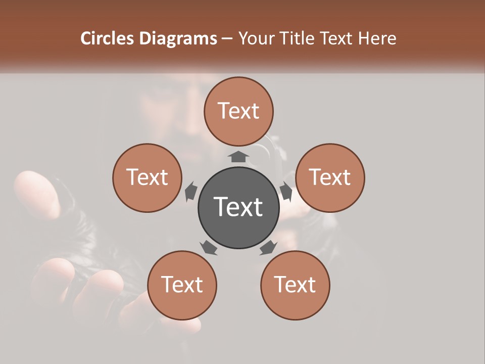 Man With A Gun. Money Or Life PowerPoint Template