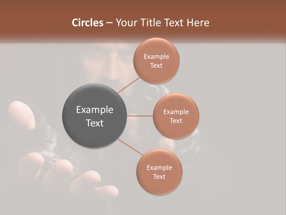 Man With A Gun. Money Or Life PowerPoint Template