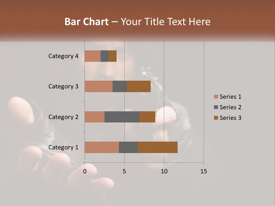 Man With A Gun. Money Or Life PowerPoint Template
