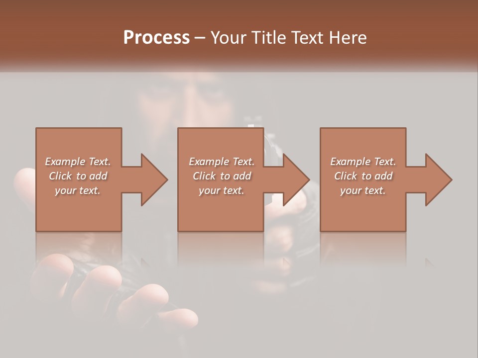 Man With A Gun. Money Or Life PowerPoint Template