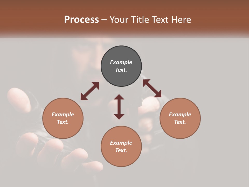 Man With A Gun. Money Or Life PowerPoint Template
