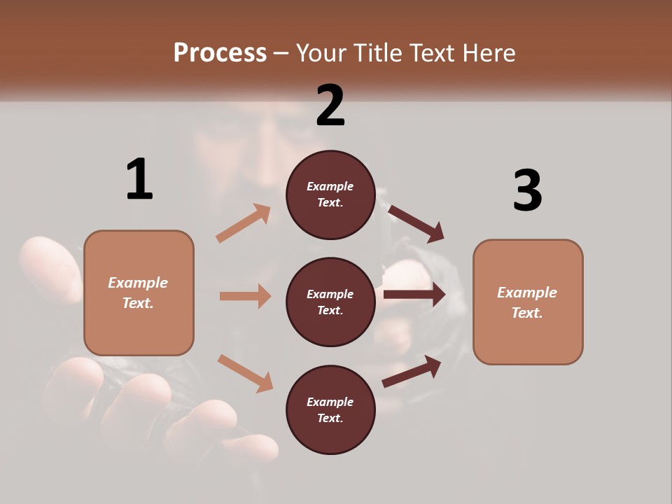 Man With A Gun. Money Or Life PowerPoint Template