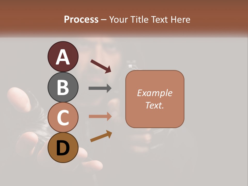 Man With A Gun. Money Or Life PowerPoint Template