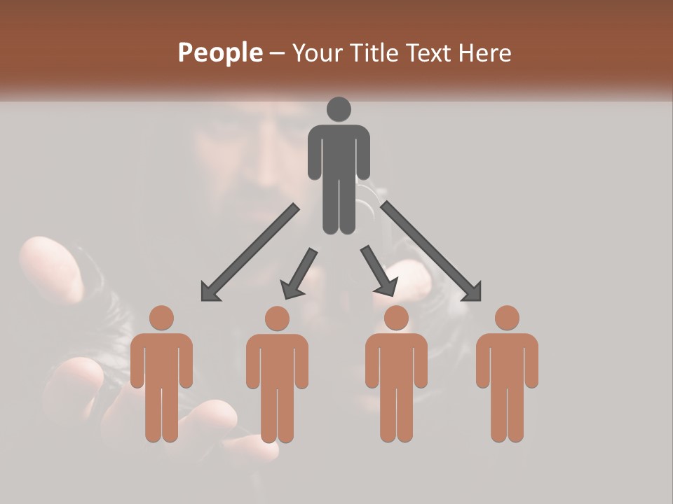 Man With A Gun. Money Or Life PowerPoint Template