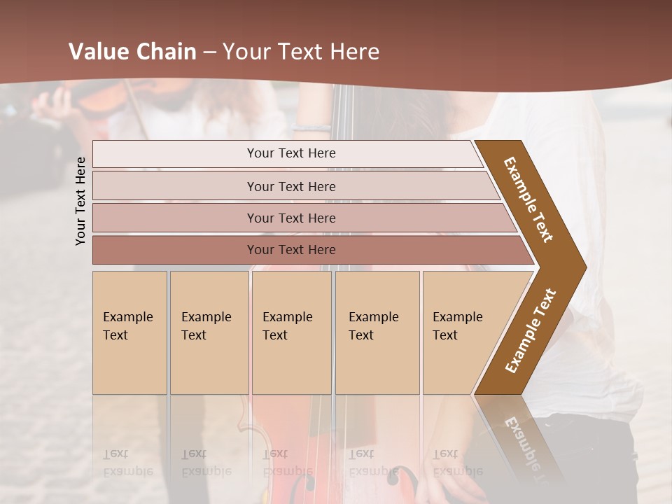 Girls Play Musical Instruments PowerPoint Template