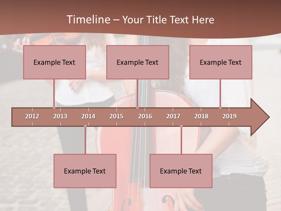Girls Play Musical Instruments PowerPoint Template