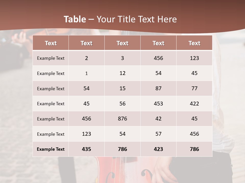 Girls Play Musical Instruments PowerPoint Template