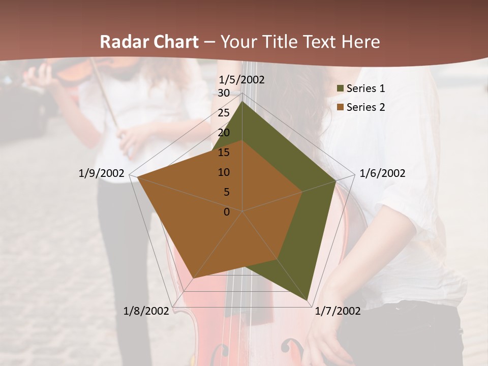 Girls Play Musical Instruments PowerPoint Template