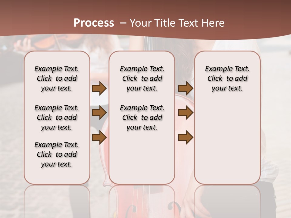 Girls Play Musical Instruments PowerPoint Template