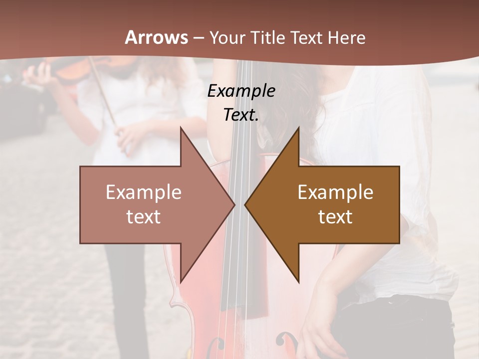 Girls Play Musical Instruments PowerPoint Template