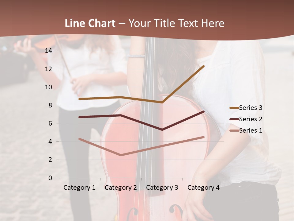 Girls Play Musical Instruments PowerPoint Template