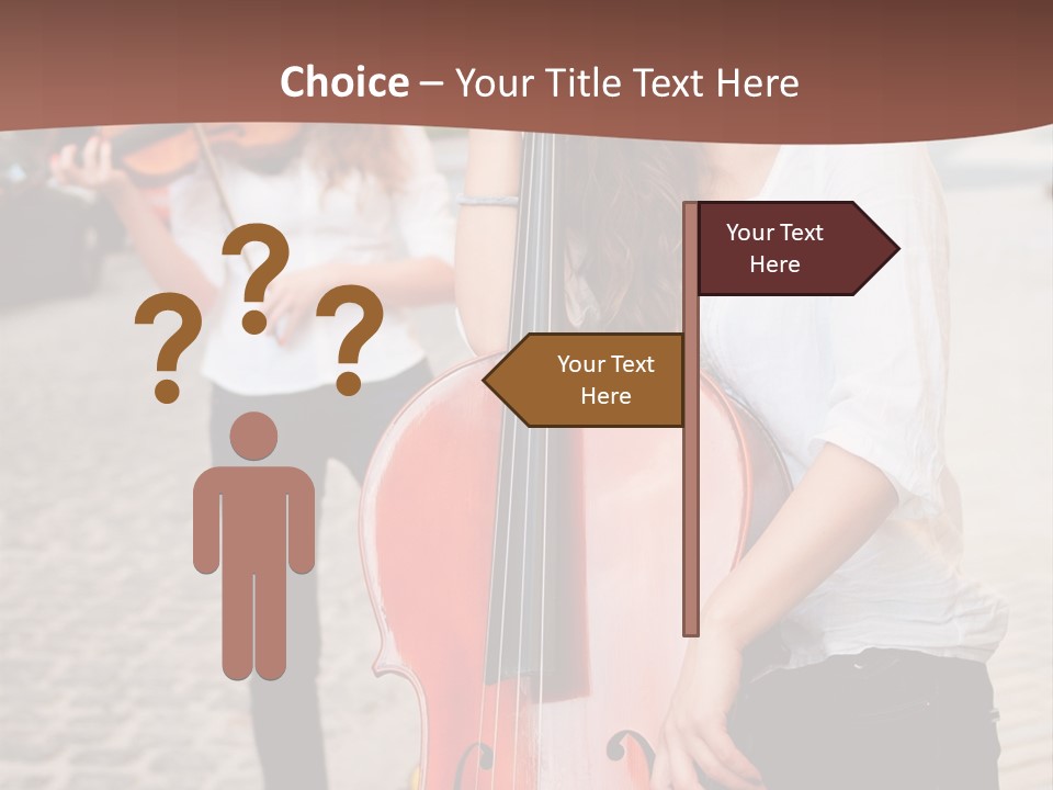 Girls Play Musical Instruments PowerPoint Template