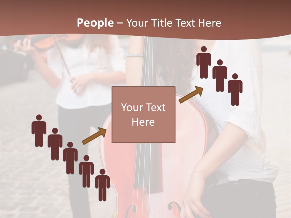 Girls Play Musical Instruments PowerPoint Template