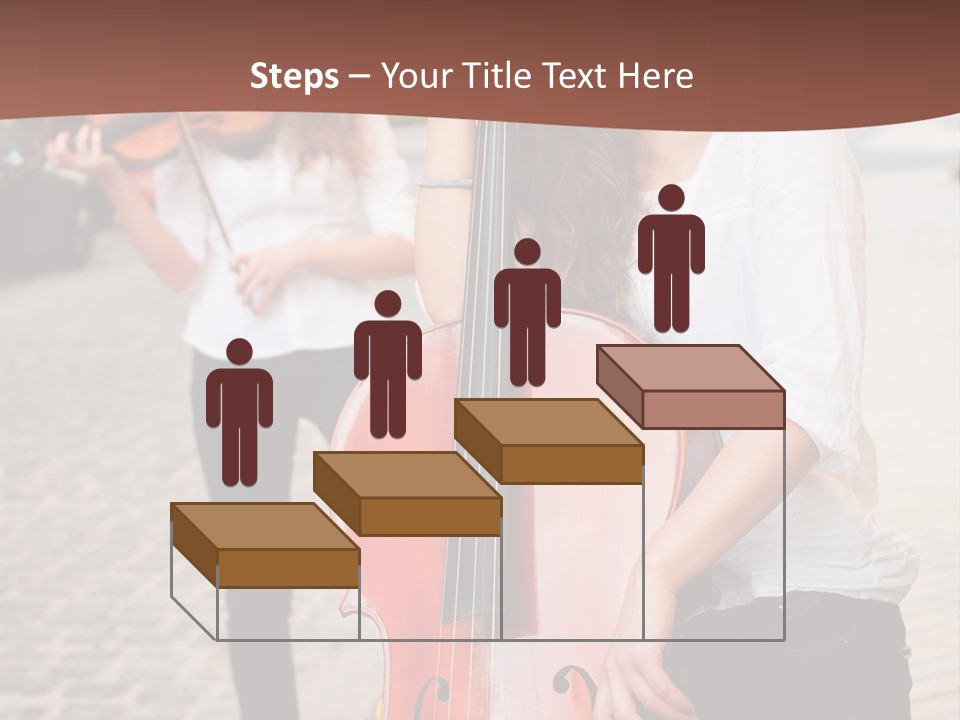 Girls Play Musical Instruments PowerPoint Template