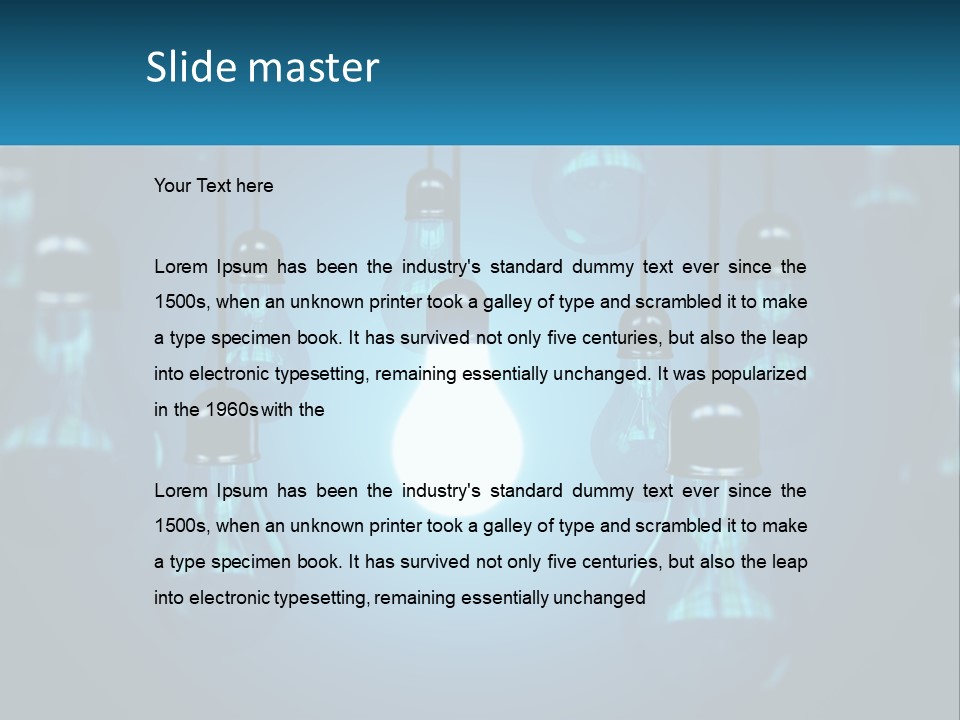 Light The Lamp PowerPoint Template