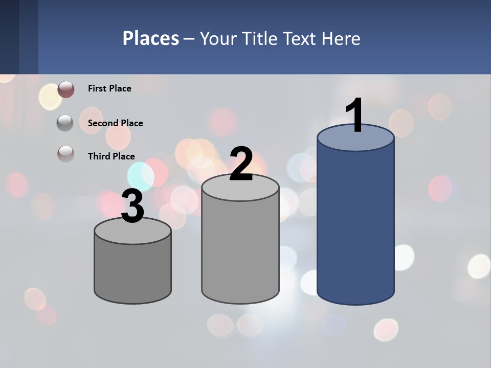Night Photo With Shutter Speed PowerPoint Template