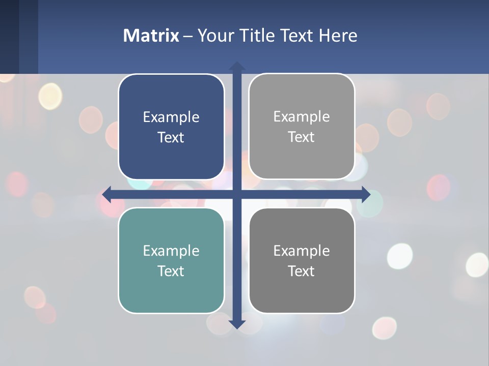 Night Photo With Shutter Speed PowerPoint Template