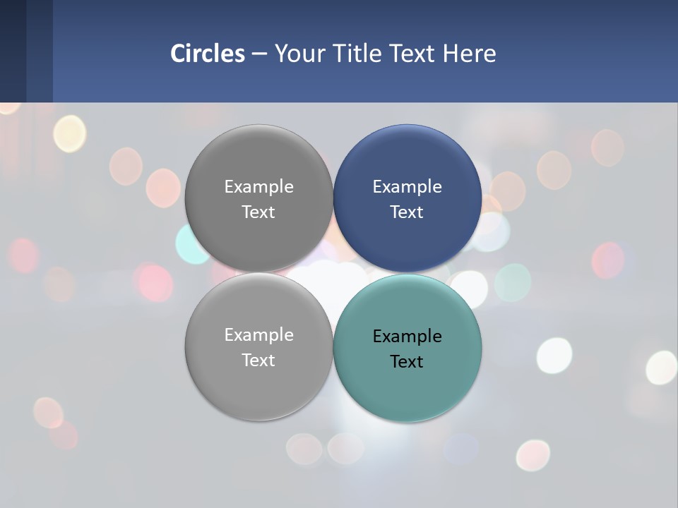 Night Photo With Shutter Speed PowerPoint Template
