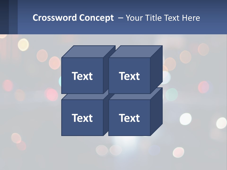 Night Photo With Shutter Speed PowerPoint Template