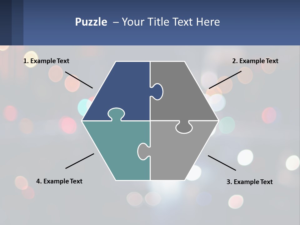 Night Photo With Shutter Speed PowerPoint Template