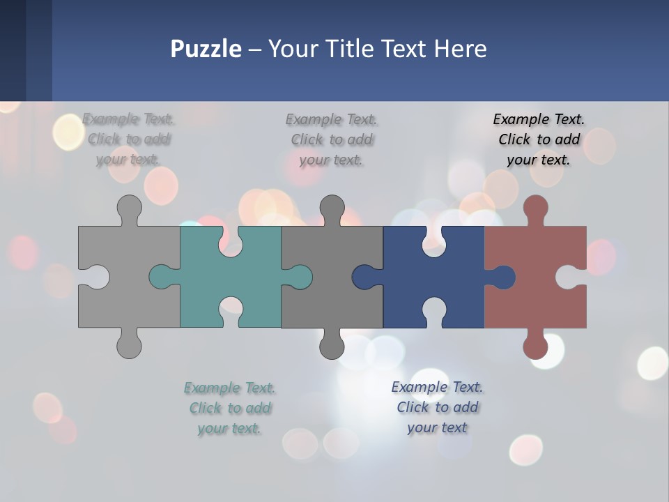 Night Photo With Shutter Speed PowerPoint Template