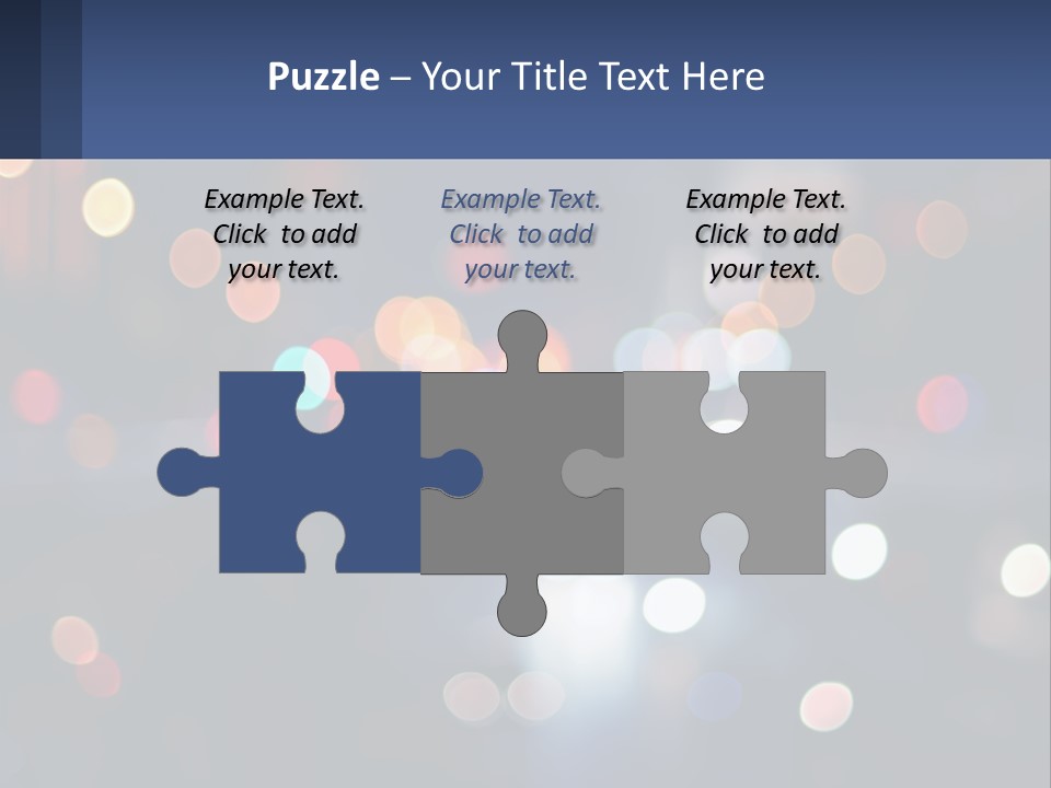 Night Photo With Shutter Speed PowerPoint Template