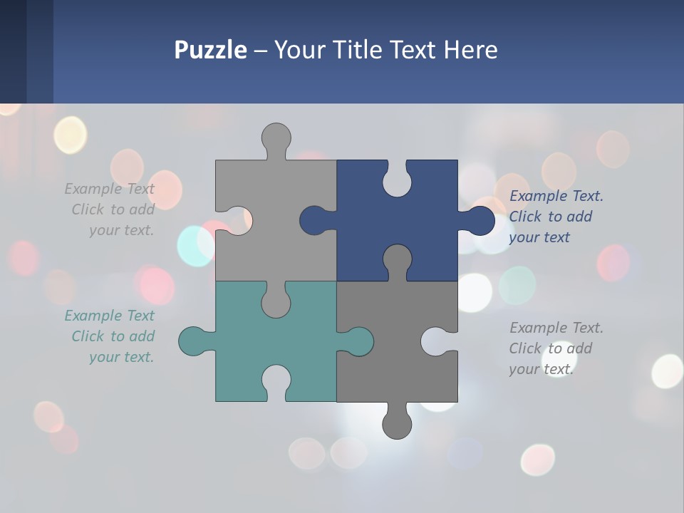 Night Photo With Shutter Speed PowerPoint Template