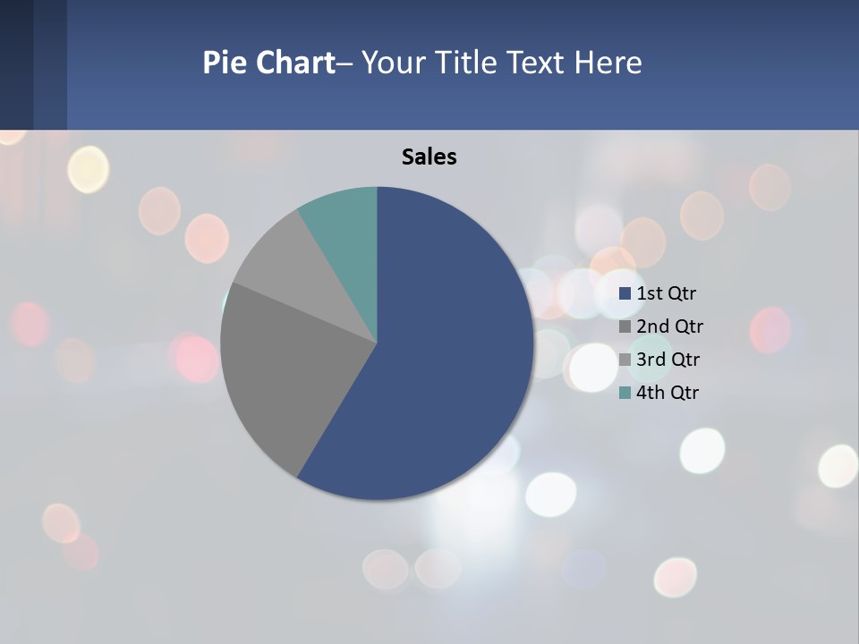 Night Photo With Shutter Speed PowerPoint Template