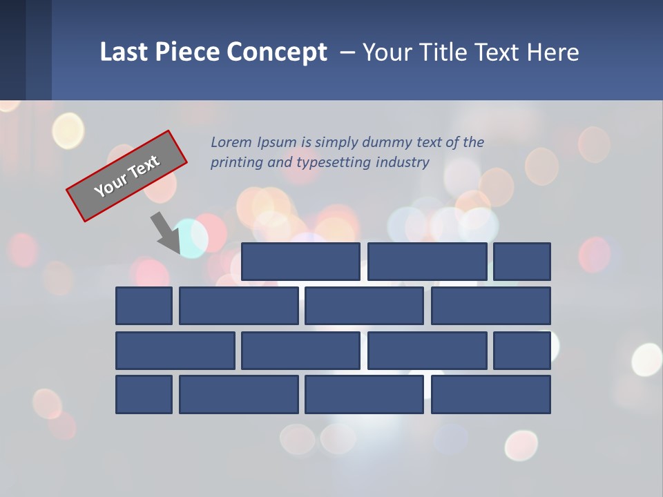 Night Photo With Shutter Speed PowerPoint Template