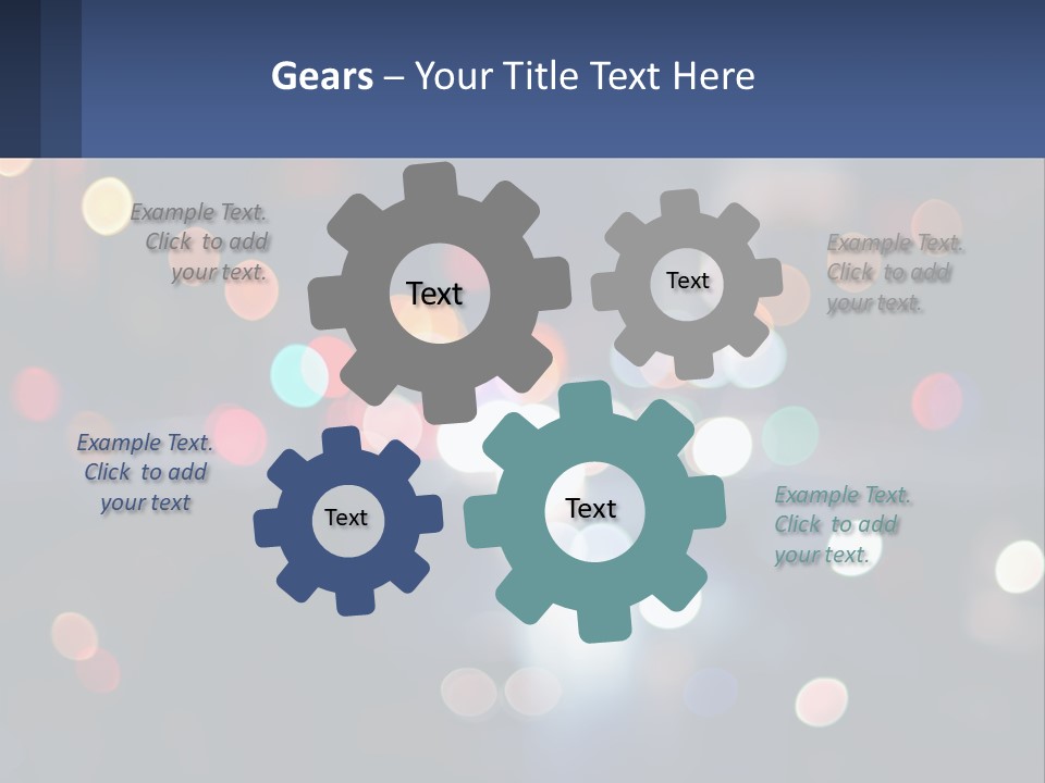 Night Photo With Shutter Speed PowerPoint Template