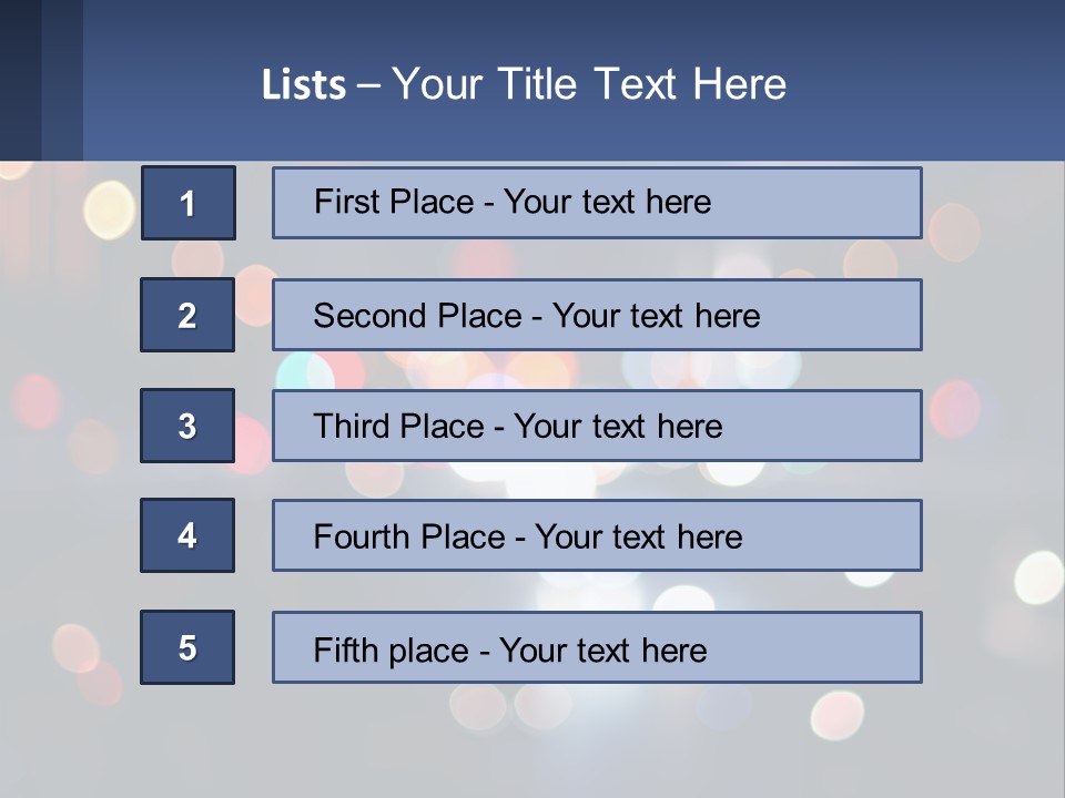 Night Photo With Shutter Speed PowerPoint Template
