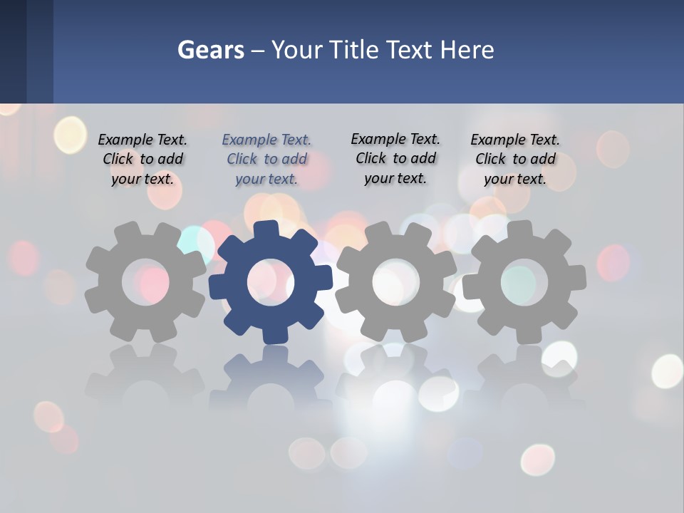 Night Photo With Shutter Speed PowerPoint Template