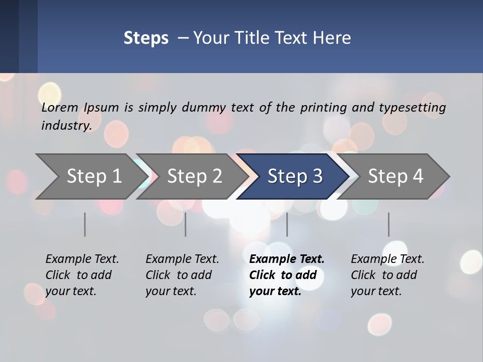 Night Photo With Shutter Speed PowerPoint Template