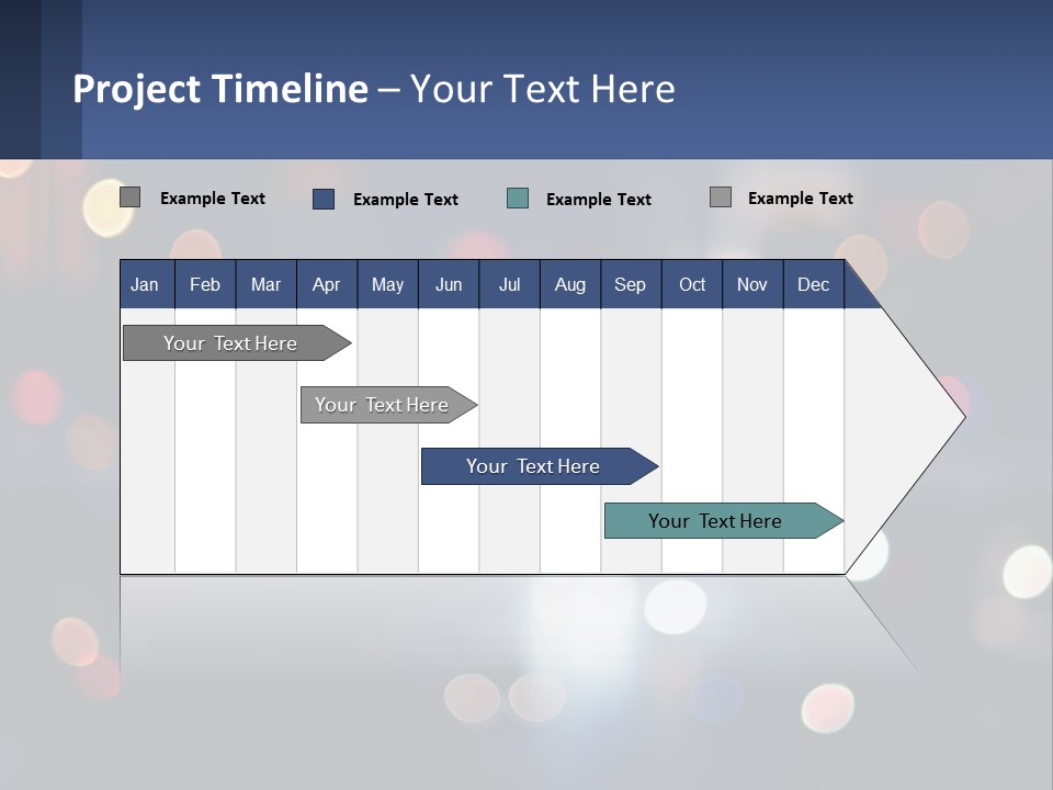 Night Photo With Shutter Speed PowerPoint Template