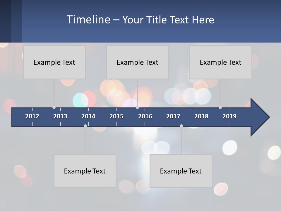 Night Photo With Shutter Speed PowerPoint Template