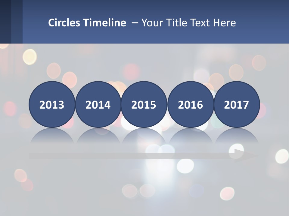 Night Photo With Shutter Speed PowerPoint Template