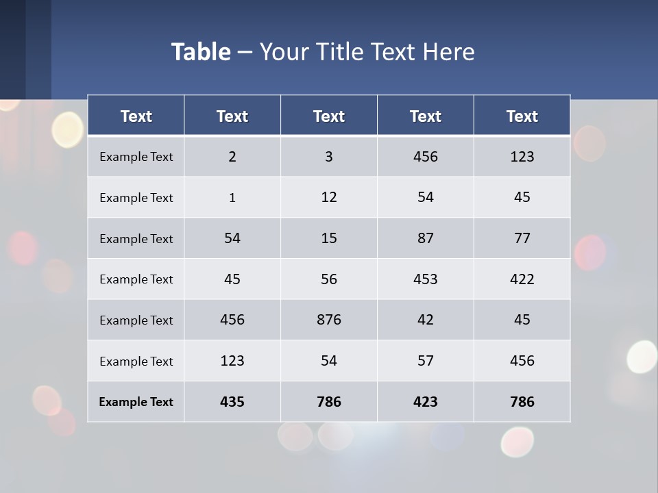 Night Photo With Shutter Speed PowerPoint Template
