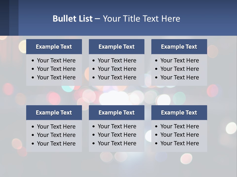 Night Photo With Shutter Speed PowerPoint Template