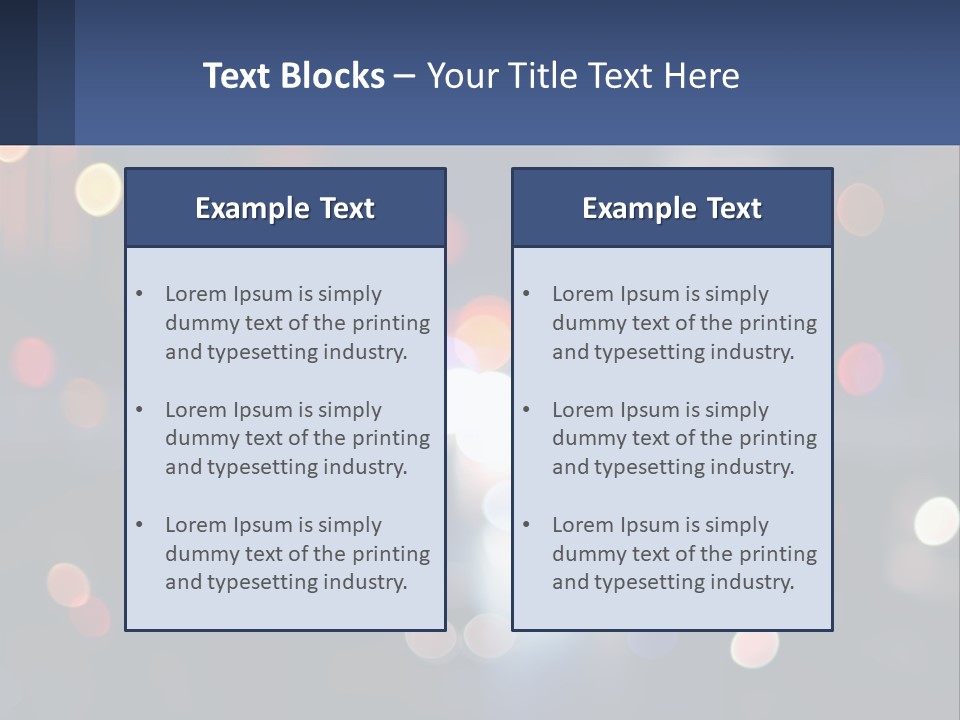 Night Photo With Shutter Speed PowerPoint Template