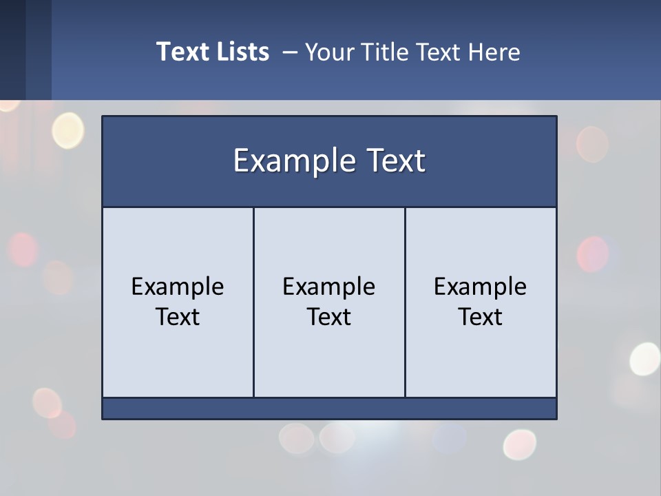Night Photo With Shutter Speed PowerPoint Template