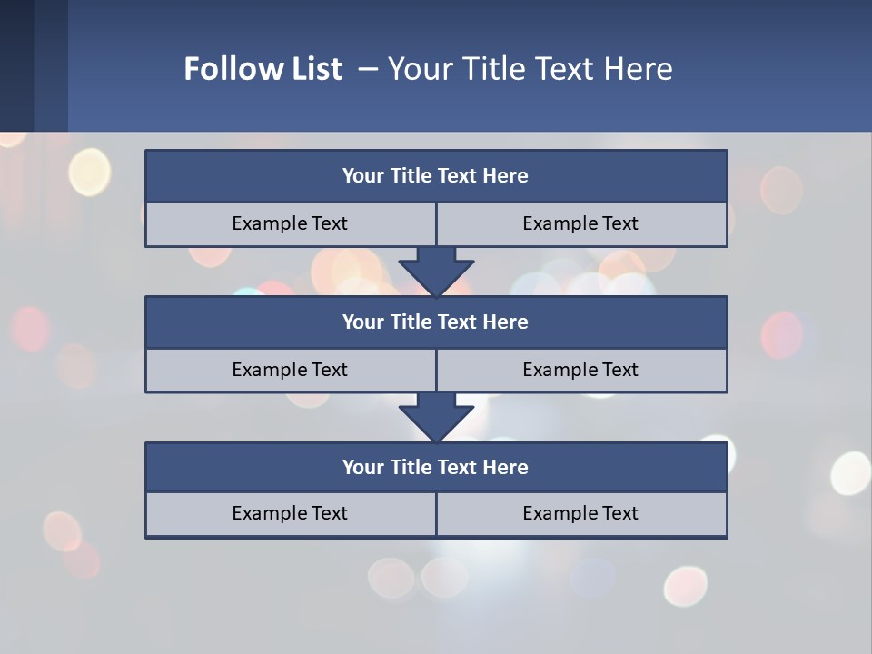 Night Photo With Shutter Speed PowerPoint Template