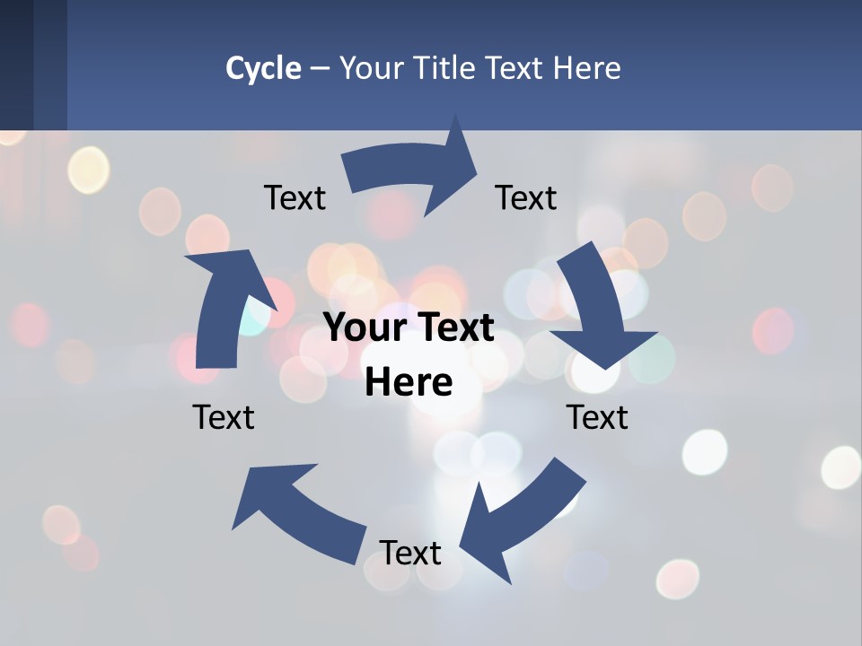Night Photo With Shutter Speed PowerPoint Template