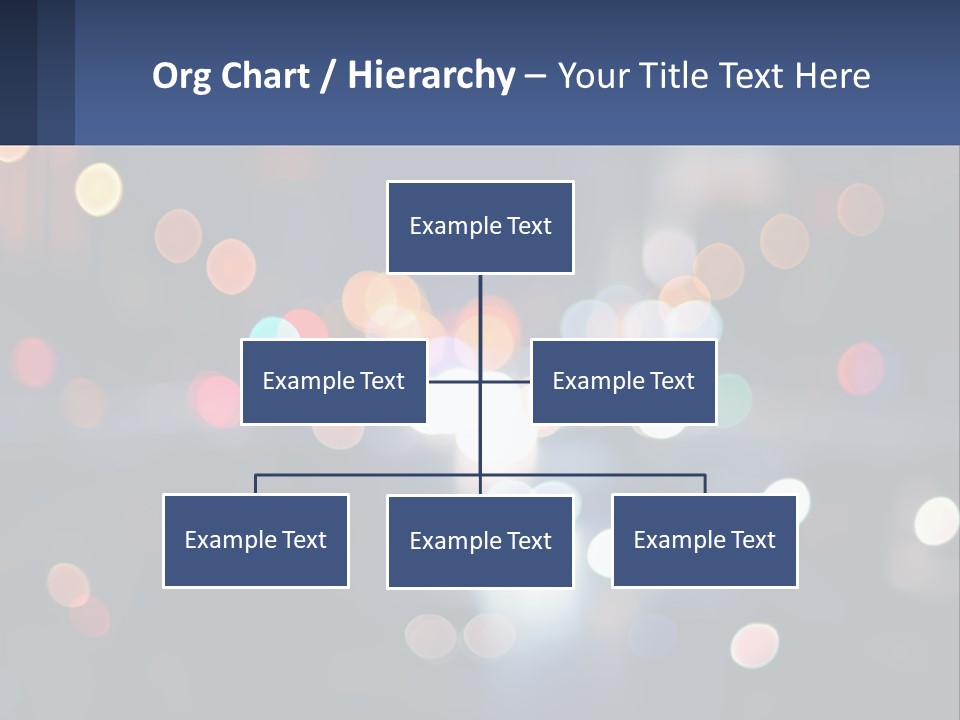 Night Photo With Shutter Speed PowerPoint Template