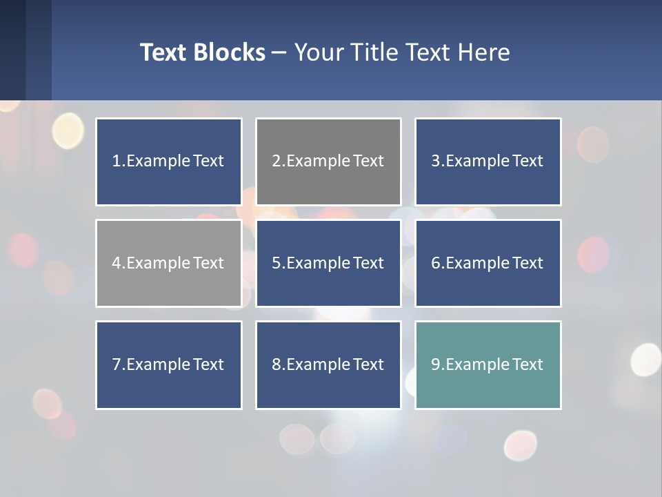 Night Photo With Shutter Speed PowerPoint Template