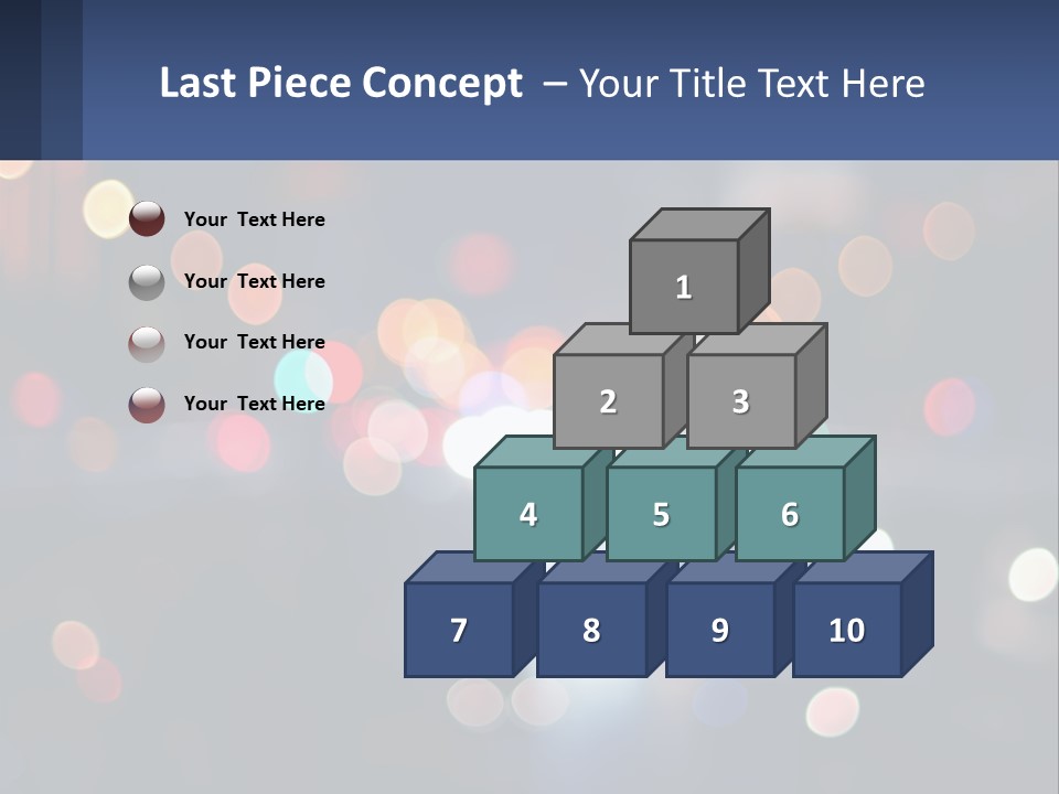 Night Photo With Shutter Speed PowerPoint Template