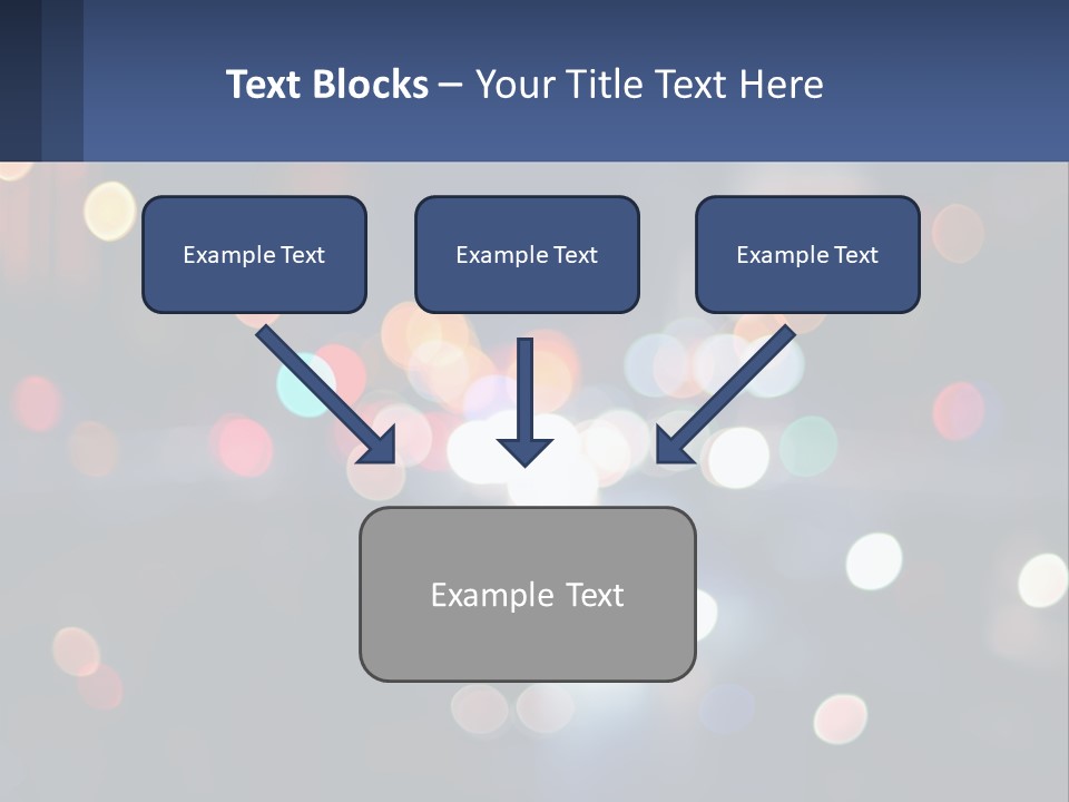 Night Photo With Shutter Speed PowerPoint Template