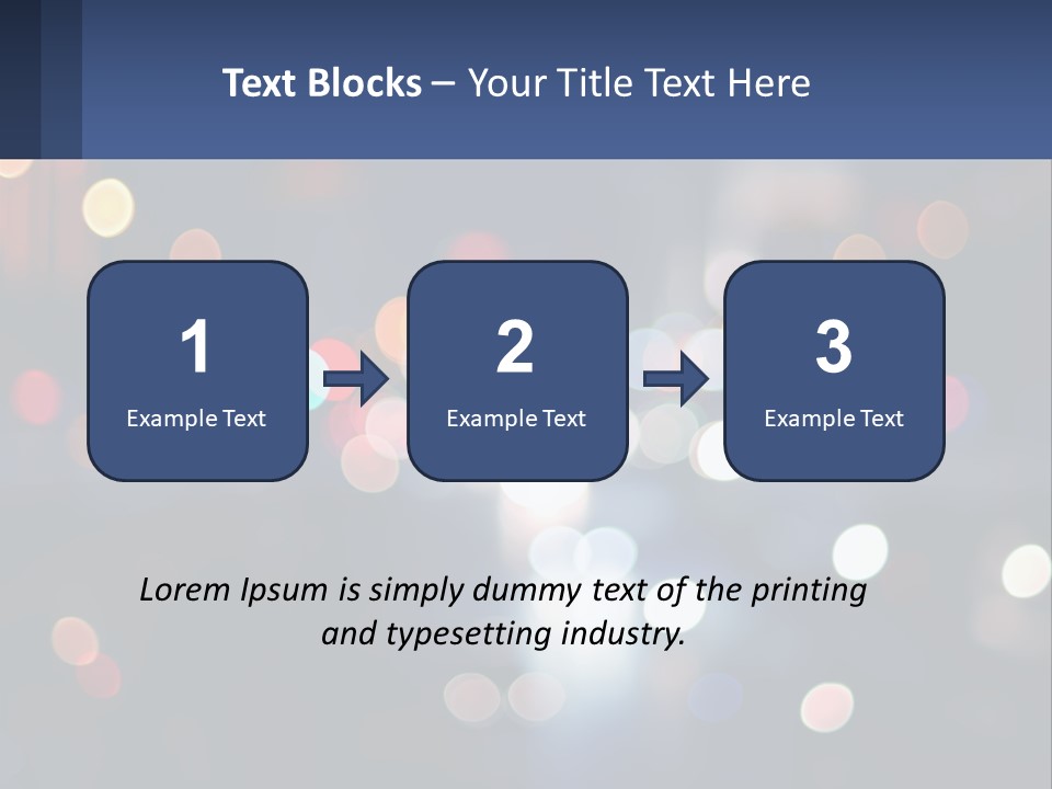 Night Photo With Shutter Speed PowerPoint Template